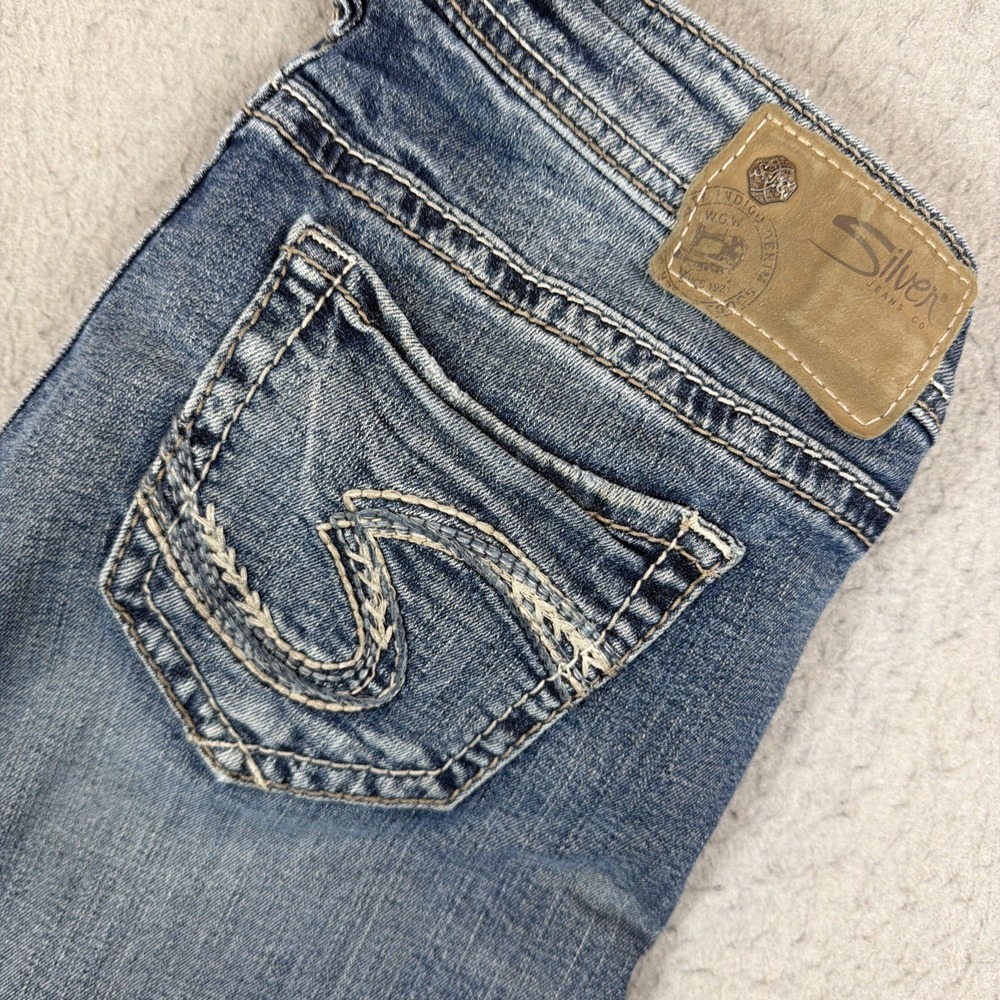 Silver Jeans Womens 29x31 Blue Tuesday Slim Low Rise Bootcut
